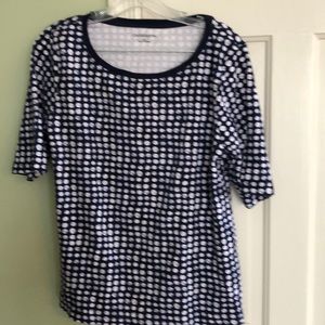 Croft&Barrow 3/4 sleeve Dot Shirt